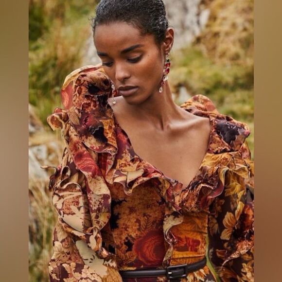 Ralph Lauren Purple Label Dresses & Skirts - Ralph Lauren Fall 2022 Collection Deklan Floral Print Silk Day Dress